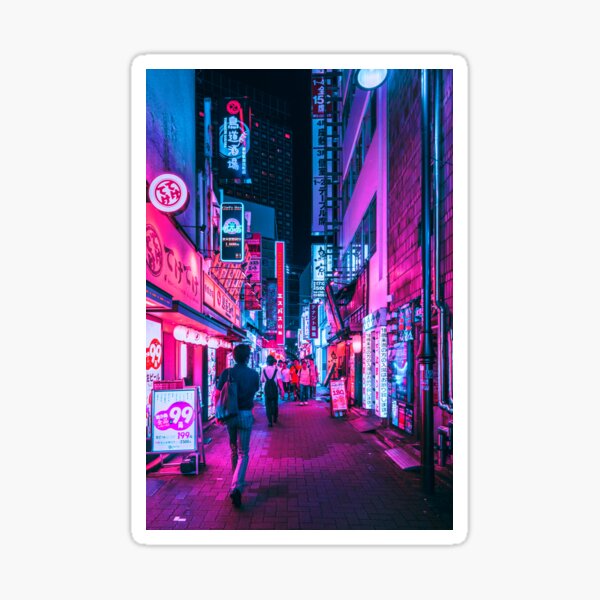 Item preview, Rushing Into Tokyo's Neon designed and sold by Neondreamscapes.
