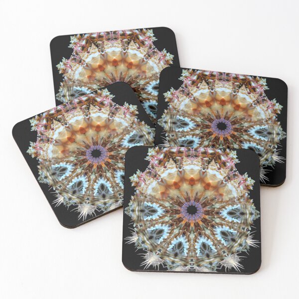 Item preview, Kaleidoscope, mandala, photo art made of shells, psychedelic, crazy pattern designed and sold by 1001karte.