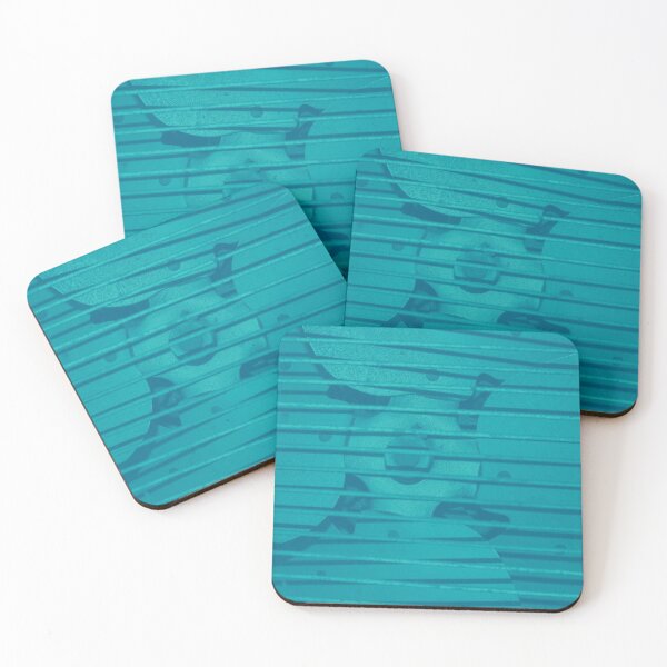 Item preview, Close up of Old Fan Green Blue Gradient designed and sold by AliCatOriginals.