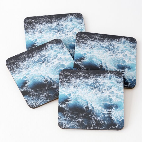 Item preview, Dark and Stormy Ocean Waves Pattern designed and sold by BioDigital-Jazz.