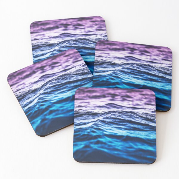 Item preview, Blue and Purple Ombre Summer Ocean Waves designed and sold by BioDigital-Jazz.