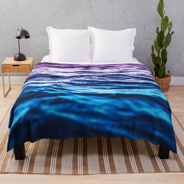 Item preview, Blue and Purple Ombre Summer Ocean Waves designed and sold by BioDigital-Jazz.