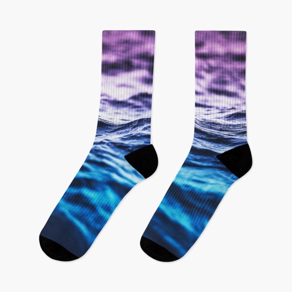 Item preview, Blue and Purple Ombre Summer Ocean Waves designed and sold by BioDigital-Jazz.