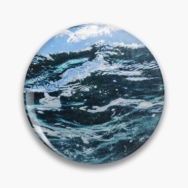 Item preview, Calming Aqua Blue Abstract Ocean Waves designed and sold by BioDigital-Jazz.