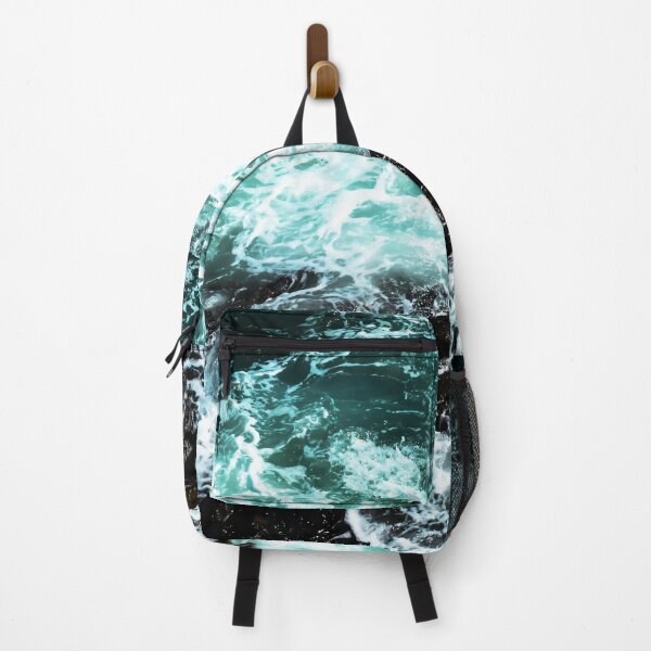Item preview, Dark Swirling Turquoise Sea Waves designed and sold by BioDigital-Jazz.