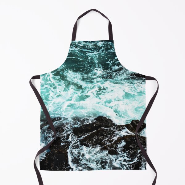 Item preview, Dark Swirling Turquoise Sea Waves designed and sold by BioDigital-Jazz.
