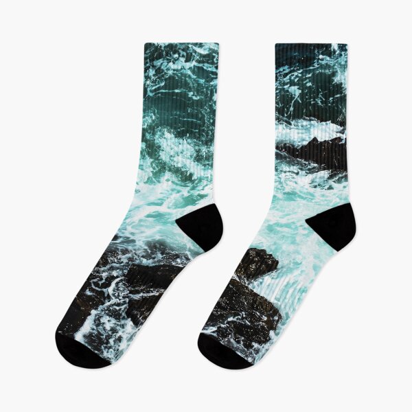 Item preview, Dark Swirling Turquoise Sea Waves designed and sold by BioDigital-Jazz.