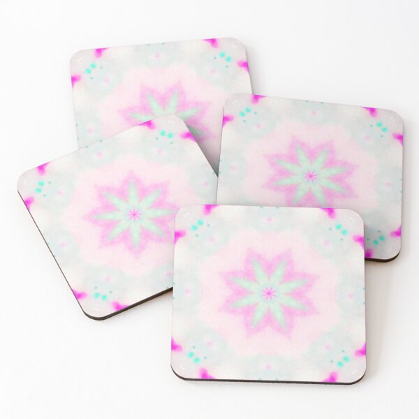 Item preview, Floral Pink Blue Abstract GeoCentric Pattern designed and sold by GoeCentric.