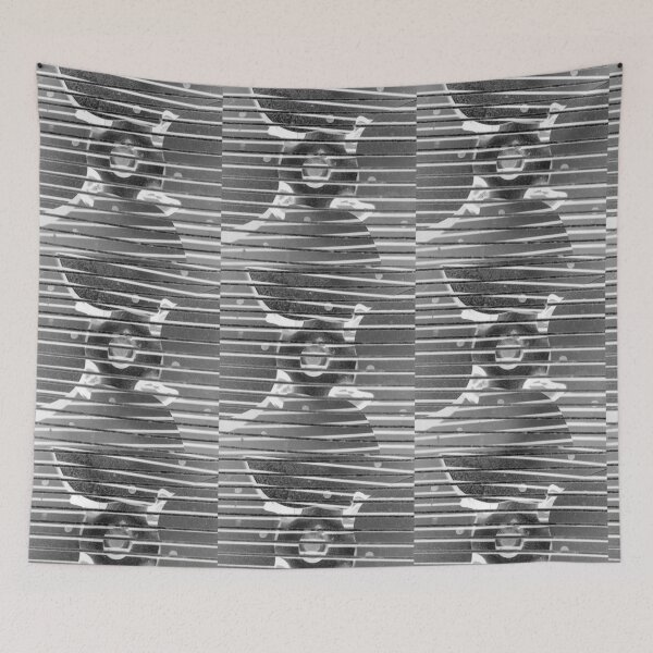 Item preview, Close up of Old Fan in Gradient Gray designed and sold by AliCatOriginals.