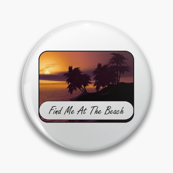Item preview, "Find Me At The Beach" Find Me At The Beach Sticker designed and sold by J0TEE.
