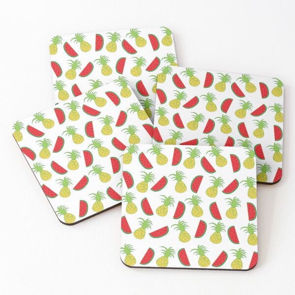 Item preview, Pineapple Watermelon Summer Tropical Fruits Pattern designed and sold by Nisha Prabhu.