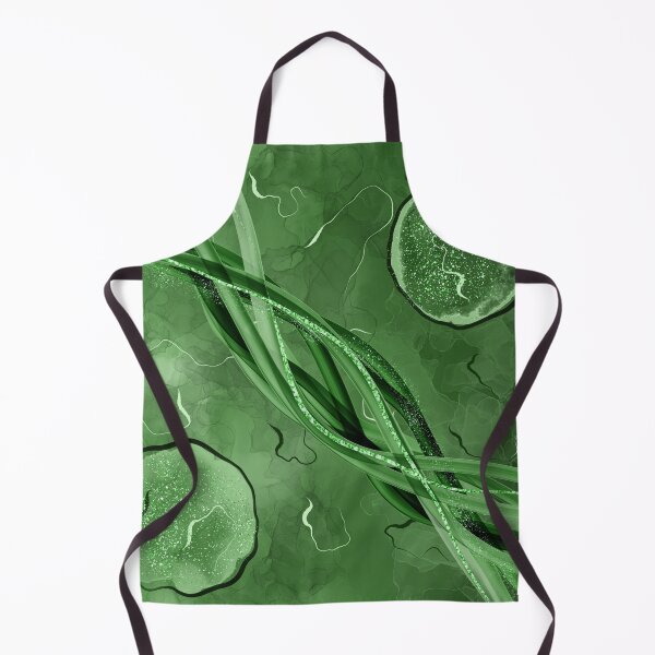 Item preview, Green calm abstract fluid art designed and sold by Mashusha-art.