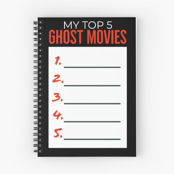 Item preview, My Top 5 Ghost Movies designed and sold by RedOnBlack2020.