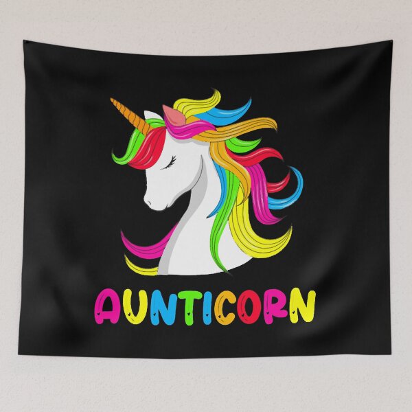 Item preview, Aunticorn with Unicorn and Colorful Text designed and sold by HumbleShirt.