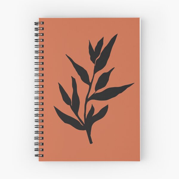 Item preview, Minimalist Twig of Eucalyptus Branch in black Abstract Watercolor Tropical Boho Minimalist Balance botanical Art with warm earthy tones pastel colors solid soft gradient shapes designed and sold by AbstractTrace.