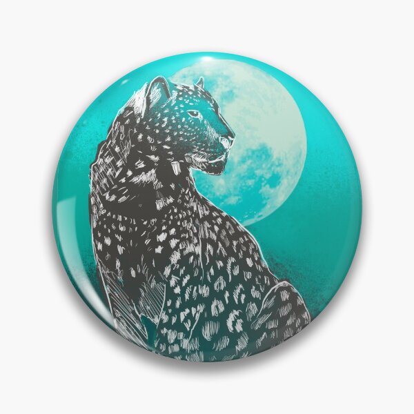 Item preview, Leopard with full moon designed and sold by Pachionart.