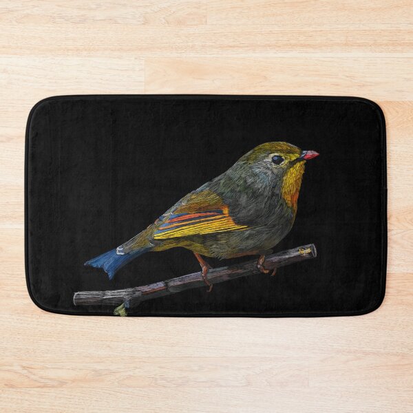 Item preview, Japanese Hill Robin, red-billed Leiothrix  designed and sold by NJartbyNJacobson.