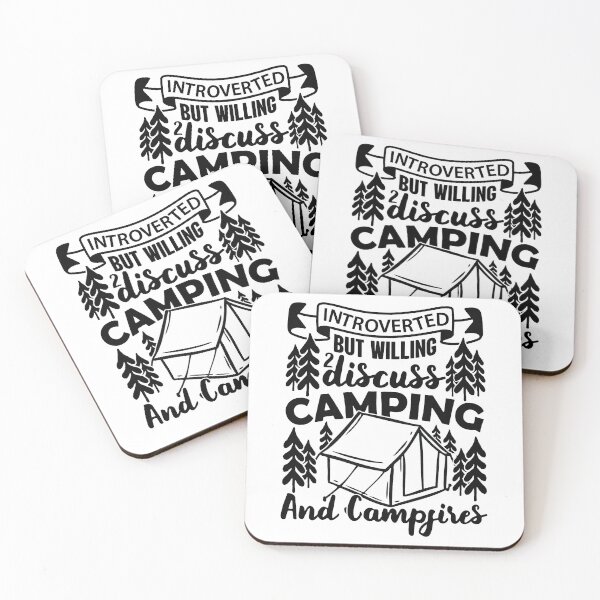 Item preview, Introverted But Willing To Discuss Camping And Campfires designed and sold by GravitiTees.