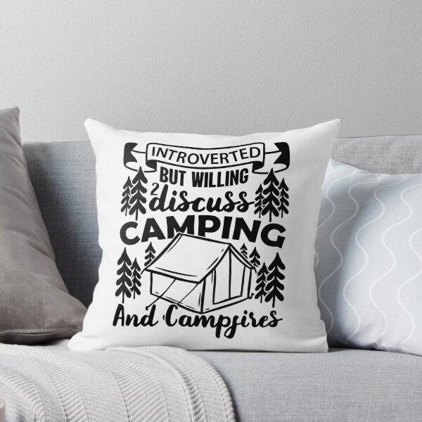 Item preview, Introverted But Willing To Discuss Camping And Campfires designed and sold by GravitiTees.