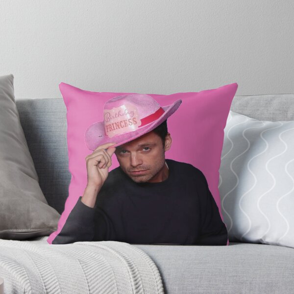 Item preview, Yes Haw! Sebastian Stan with pink Birthday Princess Cowboy Hat designed and sold by L1 Creations.