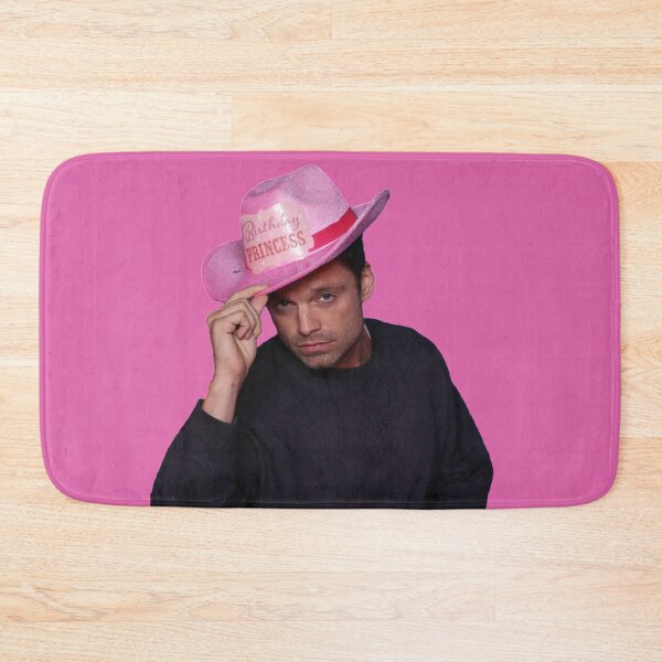 Item preview, Yes Haw! Sebastian Stan with pink Birthday Princess Cowboy Hat designed and sold by L1 Creations.