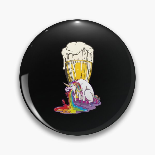 Item preview, Rainbow Puking After Beer Unicorn designed and sold by HumbleShirt.