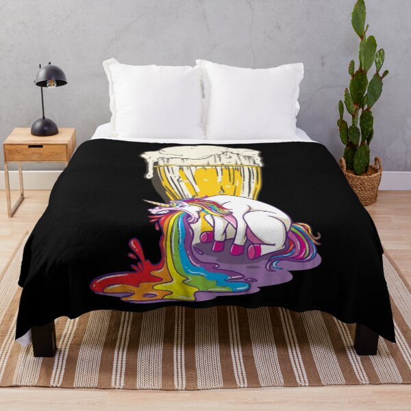 Item preview, Rainbow Puking After Beer Unicorn designed and sold by HumbleShirt.