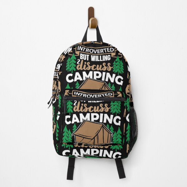 Item preview, Introverted But Willing To Discuss Camping And Campfires | Social Distancing designed and sold by GravitiTees.