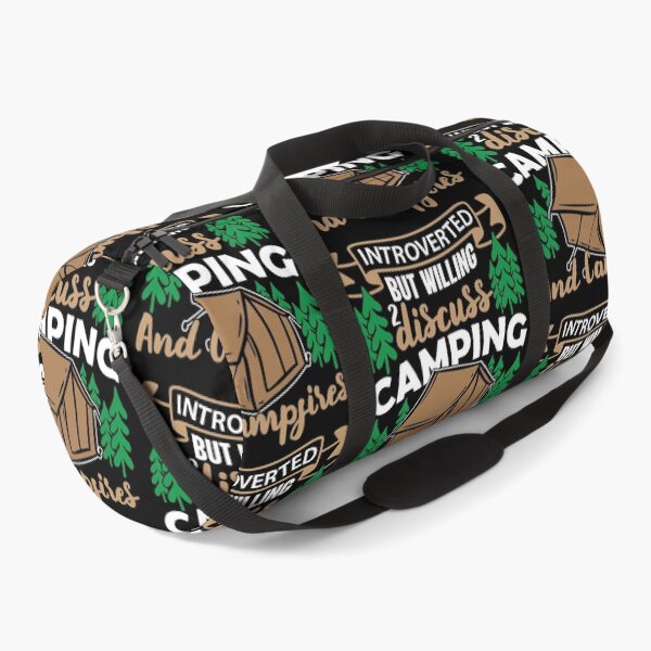 Item preview, Introverted But Willing To Discuss Camping And Campfires | Social Distancing designed and sold by GravitiTees.