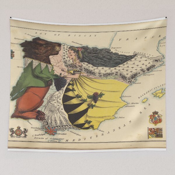 Item preview, Spain and Portugal 1868 designed and sold by Maestroedems.