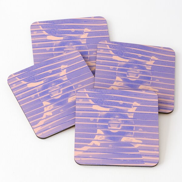 Item preview, Close up of Old Fan Peach and Light Purple Gradient designed and sold by AliCatOriginals.