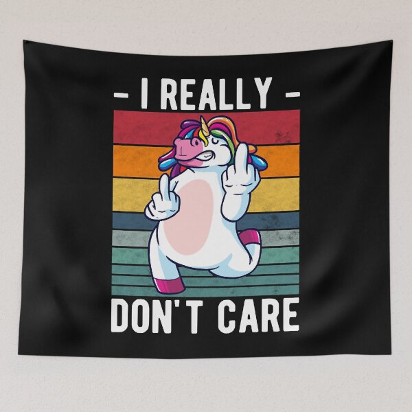 Item preview, Bad Unicorn really dont care designed and sold by HumbleShirt.