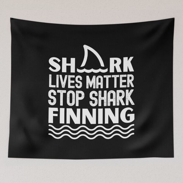 Item preview, Shark Lives Matter Stop Shark Finning designed and sold by StudioAquaLumos.