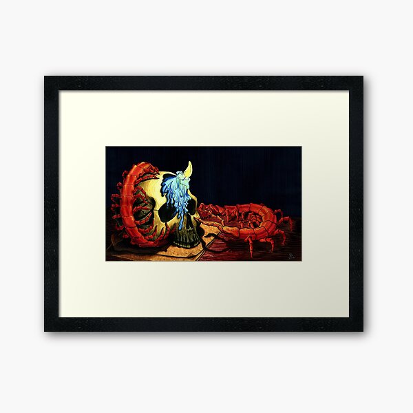 Curious Centipede Framed Art Print