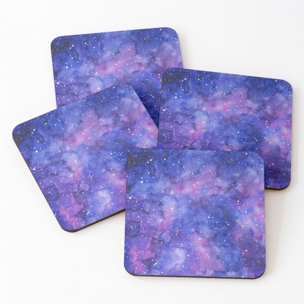 Item preview, Blue Purple Galaxy Watercolor designed and sold by Olga Shvartsur.