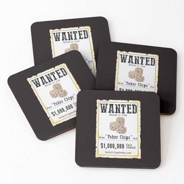 Item preview, Wanted Poker Chips designed and sold by PokerDay.