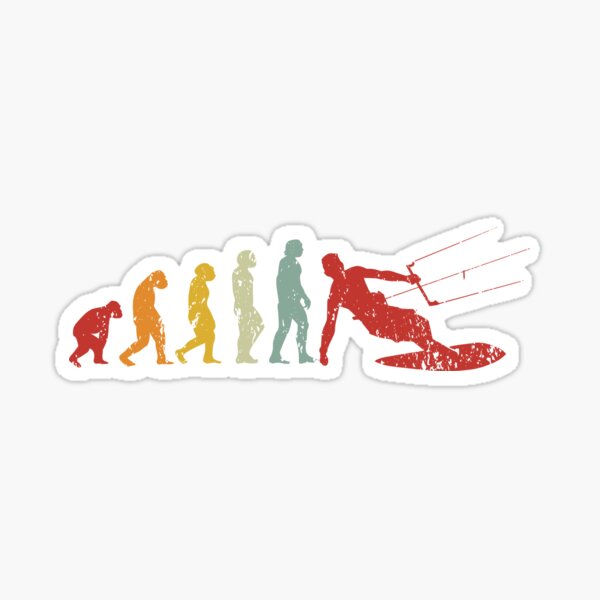 Evolution Kitesurfer Development Kiteboarding Sticker