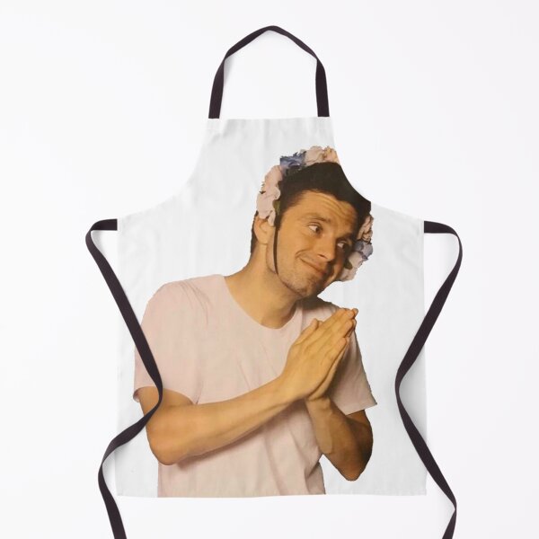 Item preview, Sebastian Stan Praying while wearing a Flower Crown designed and sold by L1 Creations.