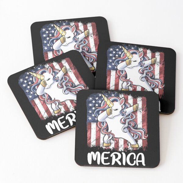 Item preview, Dabbing Merica Unicorn designed and sold by HumbleShirt.