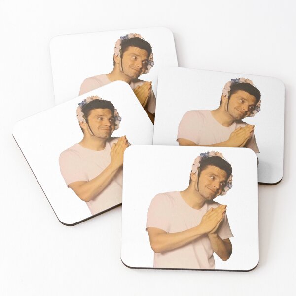 Item preview, Sebastian Stan Praying while wearing a Flower Crown  designed and sold by L1 Creations.