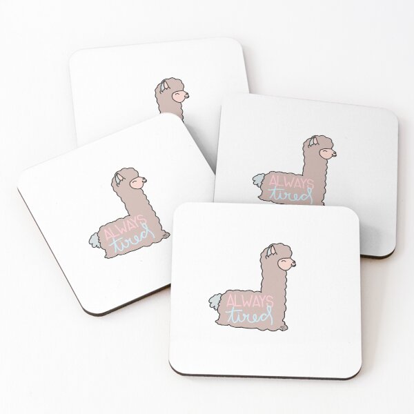 Item preview, Always Tired Alpaca designed and sold by DesignsbyMT.