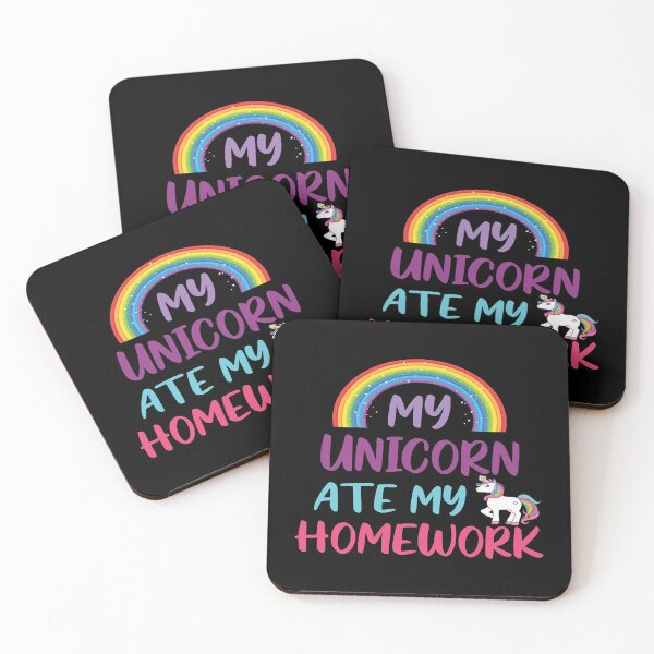 Item preview, My Unicorn Ate My Homework designed and sold by HumbleShirt.