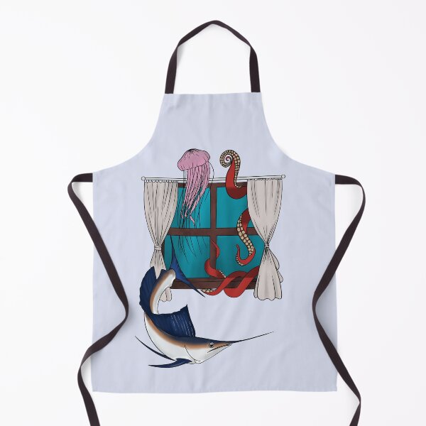 Item preview, Ocean Gateway Octopus Jellyfish Sailfish Illustration designed and sold by fashopera.