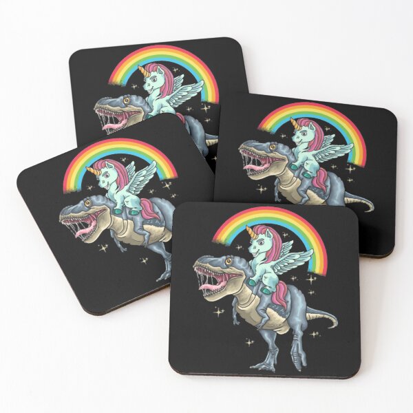 Item preview, Cool Unicorn Riding T Rex designed and sold by HumbleShirt.