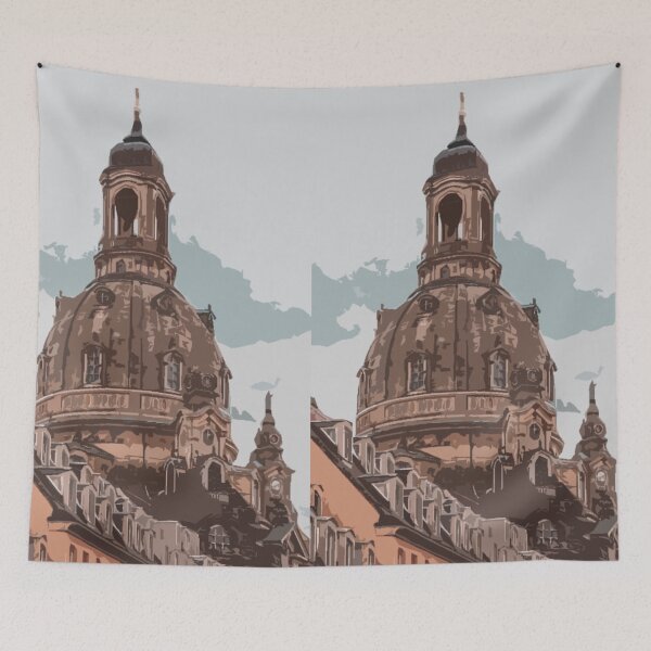 Item preview, Vintage Frauenkirche Dresden Church Germany landmark designed and sold by SproutByAn.