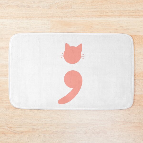 Item preview, Pink Cat Semicolon designed and sold by monsoonegy.