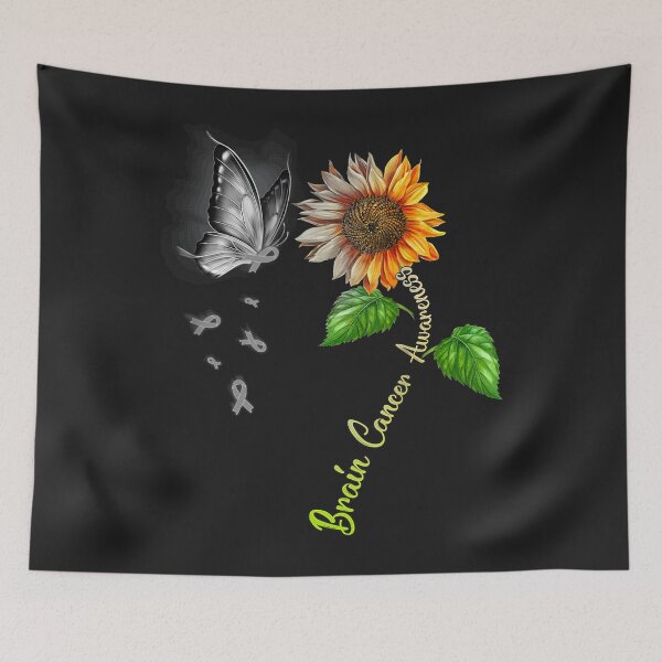 Item preview, Butterfly Sunflower Brain Cancer Awareness TShirt172 designed and sold by pennyzella.