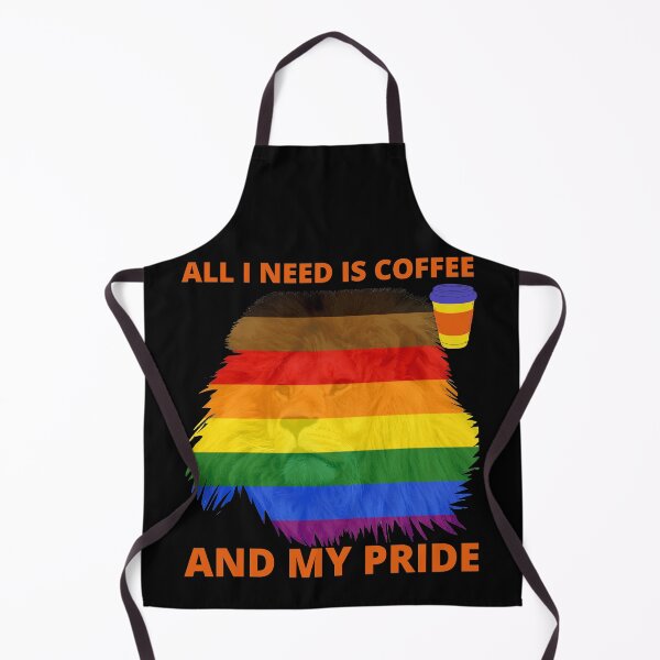 Item preview, All I need is coffee and my pride, lion designed and sold by 1DaisyChainLane.