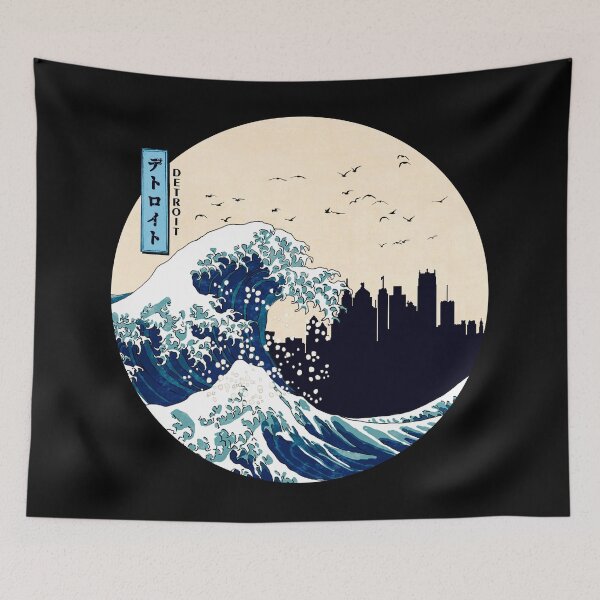 Item preview, Detroit Kanagawa Wave designed and sold by DFerraz.