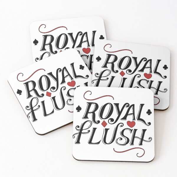 Item preview, Royal flush handlettered design designed and sold by ampheebian.